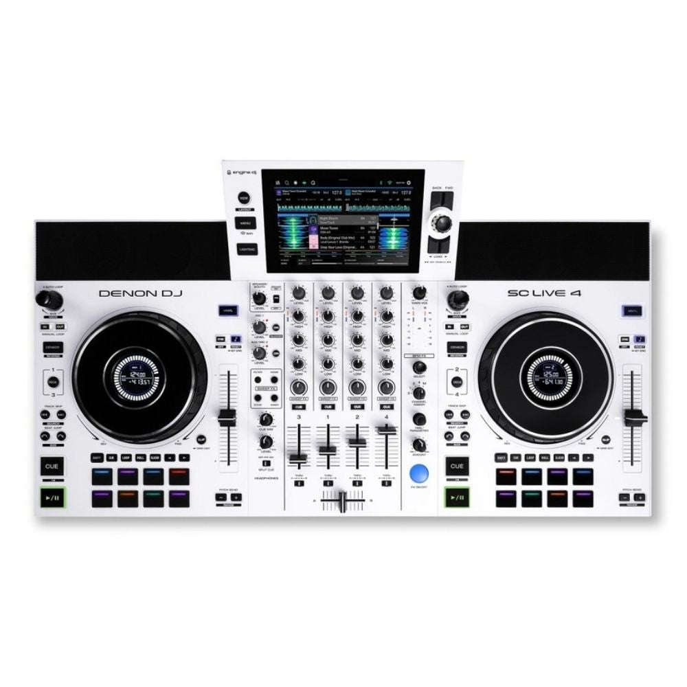 Denon DJ SC Live 4 DJ Setup - Beyaz