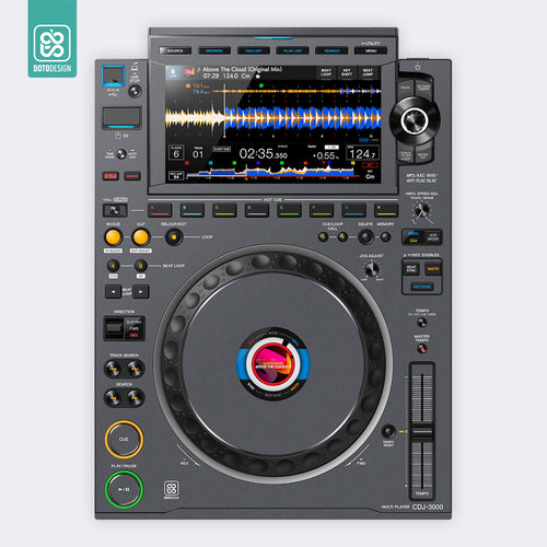 CDJ 3000 Setup Kaplama, Koyu Gri (Takım)