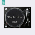 SL 1200 / 1210 MK2 Setup Kaplama, Siyah (Takım)