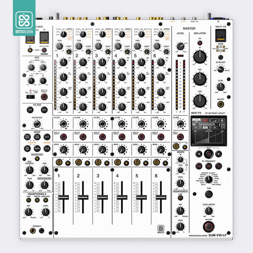 DJM V10 LF Setup Kaplama, Beyaz