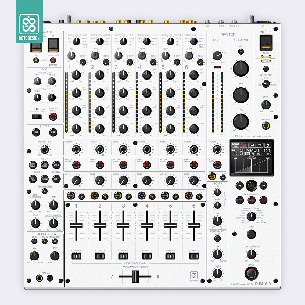 DJM V10 Setup Kaplama, Kumlu Beyaz