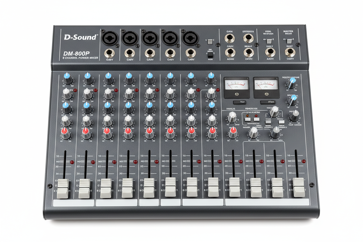D-Sound DM-800P 8 Kanal Power Mixer