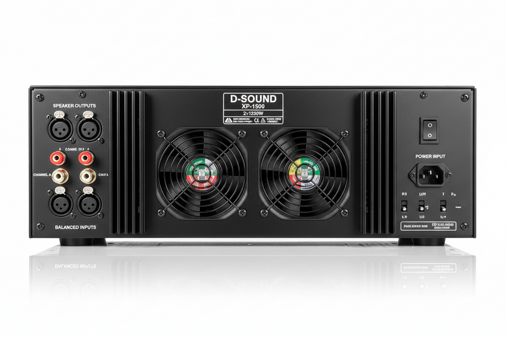 D-Sound XP-1500 Amfi 2 x 1250W / 2500 Watt