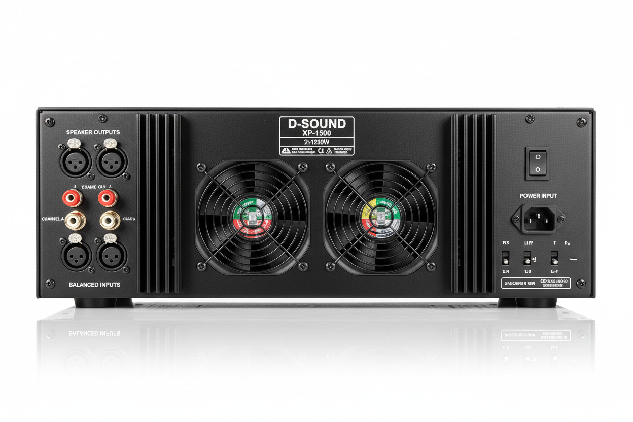 D-Sound XP-1500 Amfi 2 x 1250W / 2500 Watt