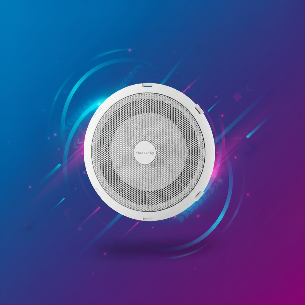 CM-C56T-W Pioneer DJ tavan hoparlör alttan bakış