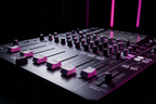 Pioneer DJ DJM-V10-LF - Fader Detay Pembe Işık
