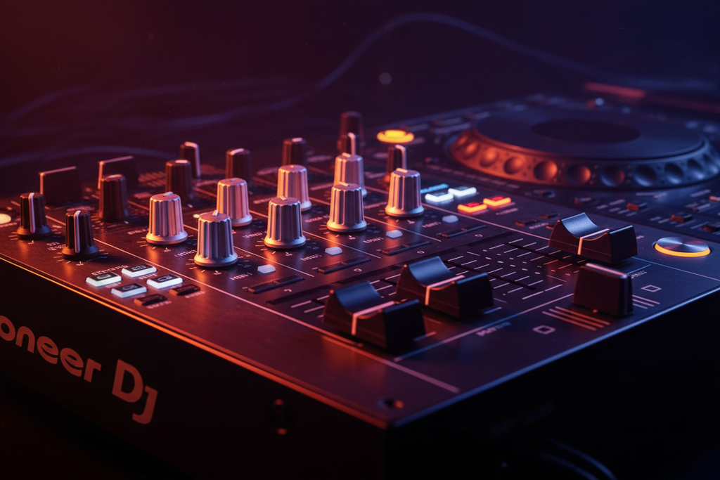 Pioneer DJ DJM-A9 - EQ Detay Turuncu Kırmızı Işık