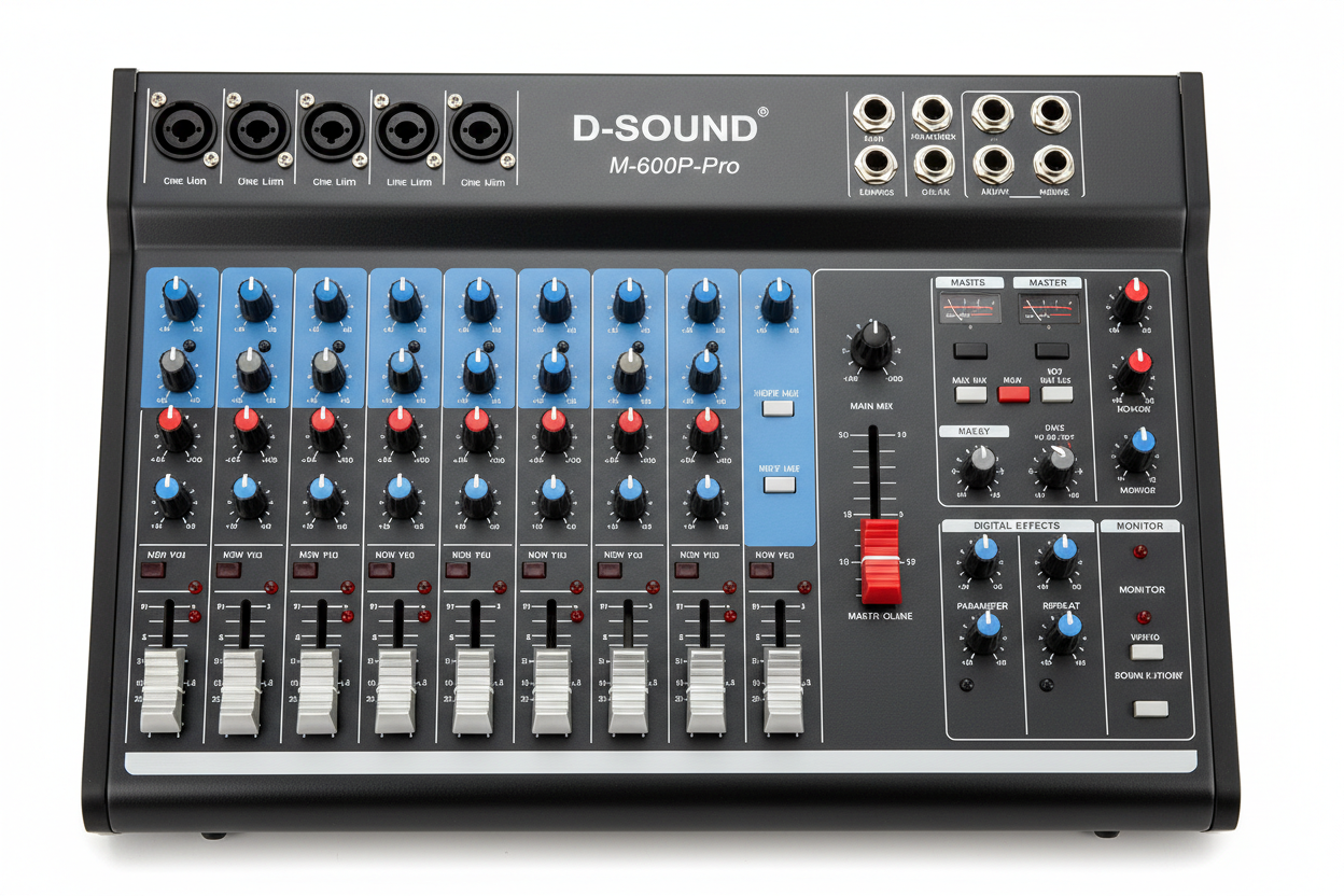 D-Sound M-600P-Pro Ön Panel