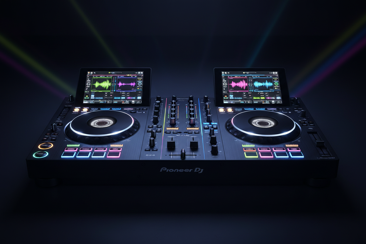 Pioneer DJ Opus Quad - Önden Görünüm RGB Işık