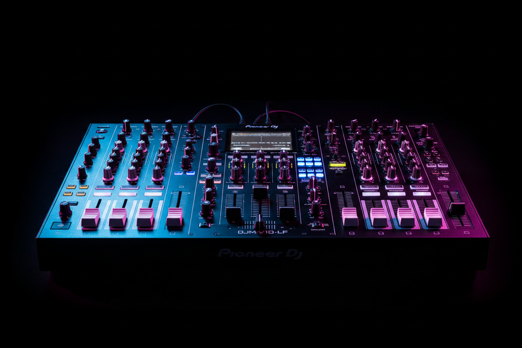 Pioneer DJ DJM-V10-LF - Önden Görünüm RGB Işık