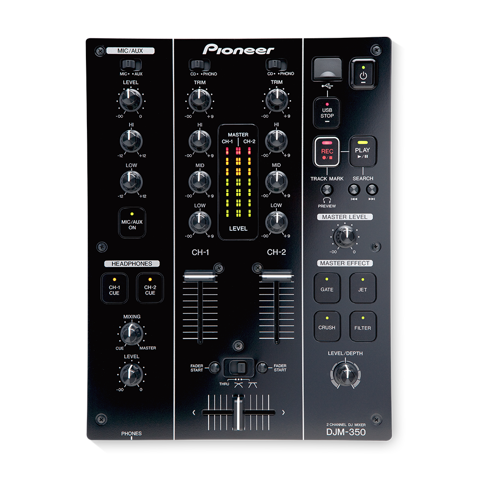 Pioneer DJ DJM 350 DJ Mikser - Siyah