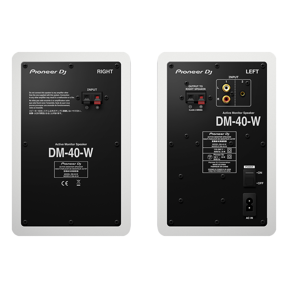 Pioneer DM 40D Stüdyo Monitör Hoparlörü - Beyaz (Takım) - 3